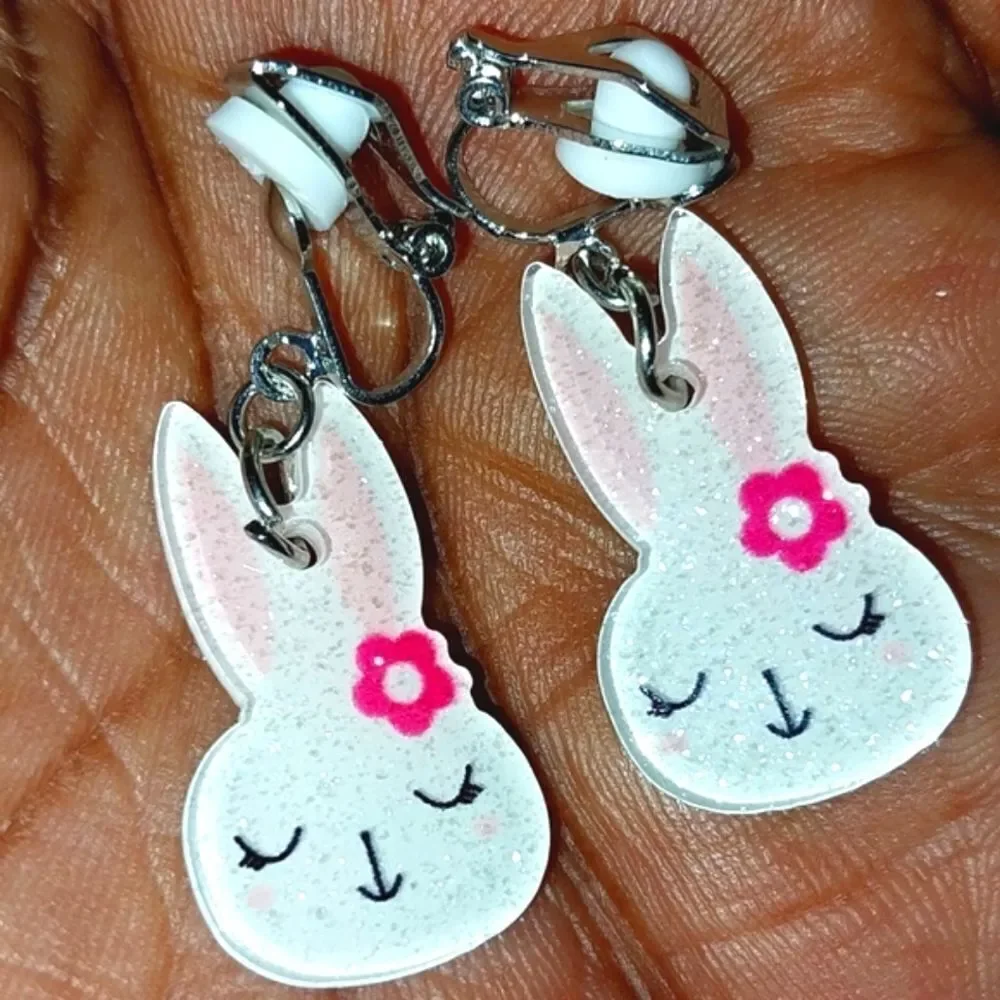 Super cute kid's fashion clip-on earrings